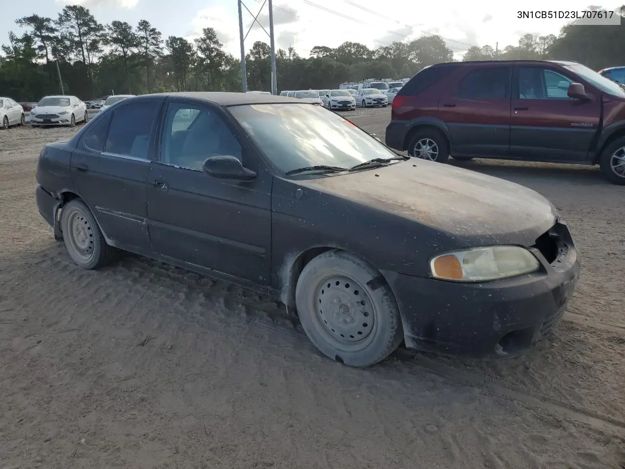 2003 Nissan Sentra Xe VIN: 3N1CB51D23L707617 Lot: 59322055