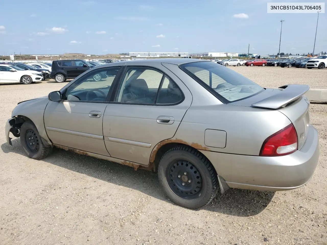 2003 Nissan Sentra Xe VIN: 3N1CB51D43L706405 Lot: 62495285