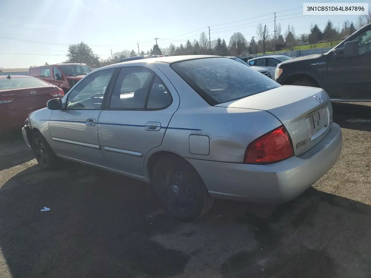 2004 Nissan Sentra 1.8 VIN: 3N1CB51D64L847896 Lot: 47109865