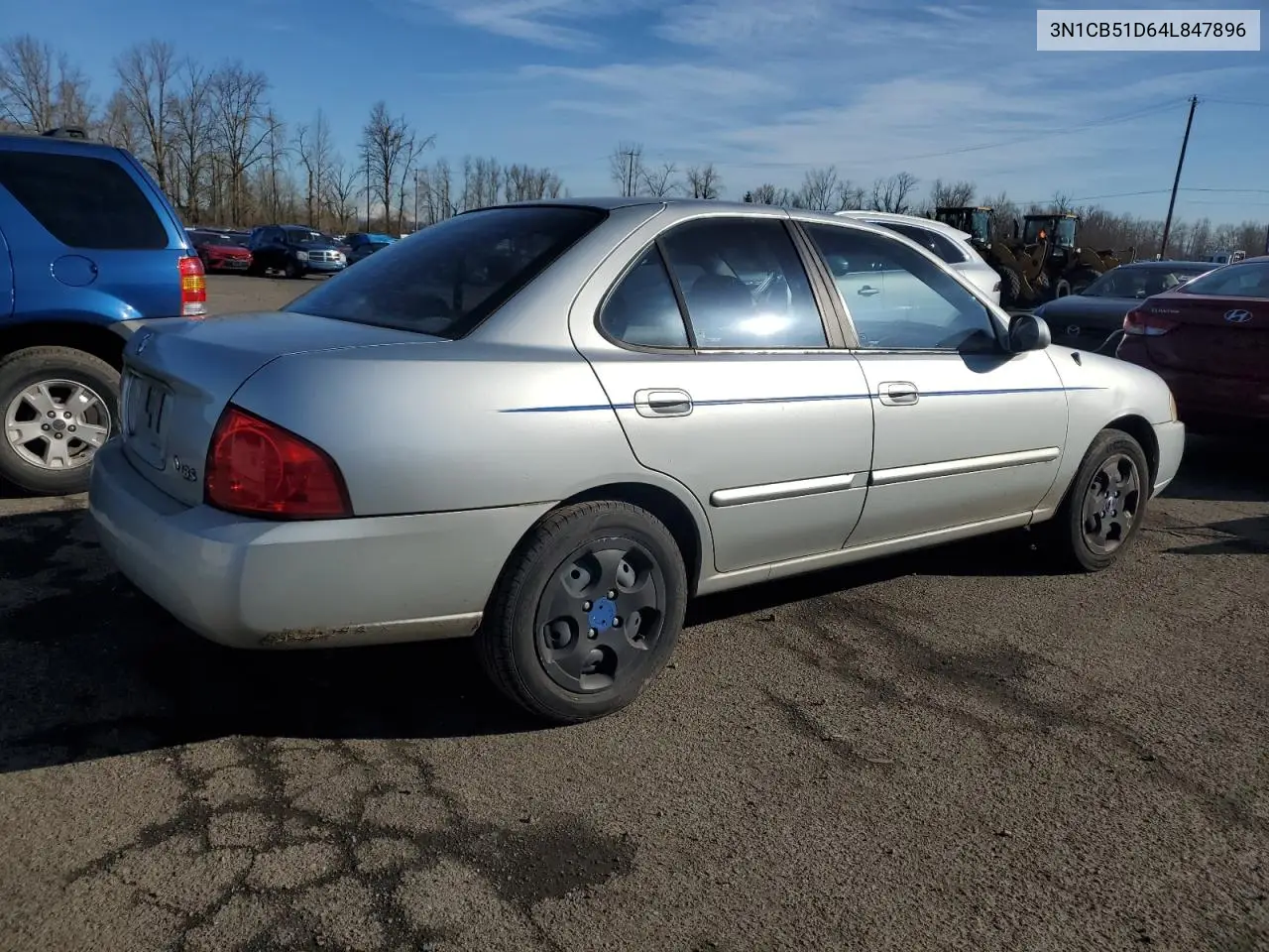 2004 Nissan Sentra 1.8 VIN: 3N1CB51D64L847896 Lot: 47109865