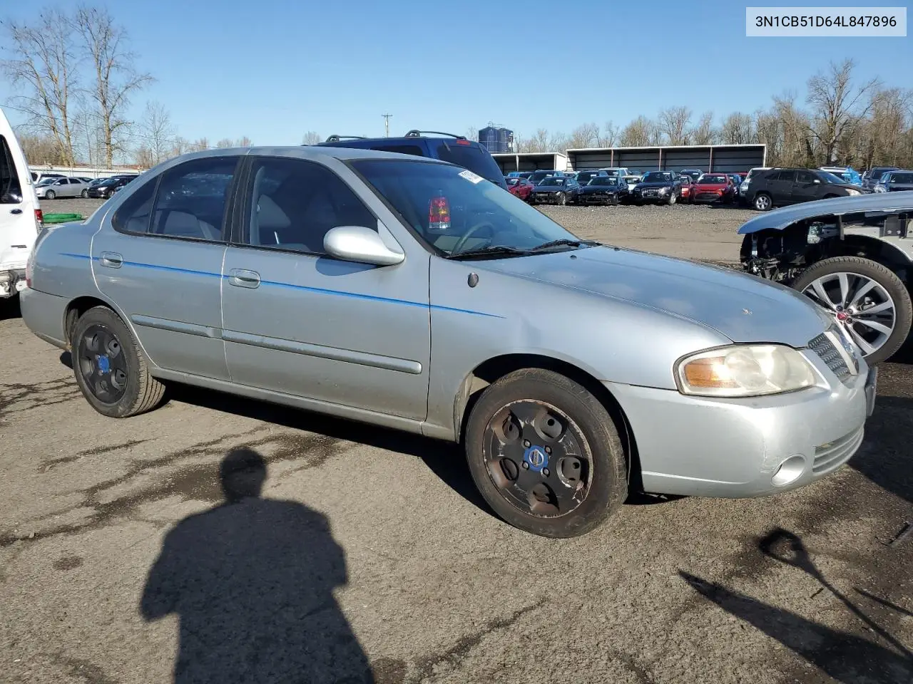2004 Nissan Sentra 1.8 VIN: 3N1CB51D64L847896 Lot: 47109865