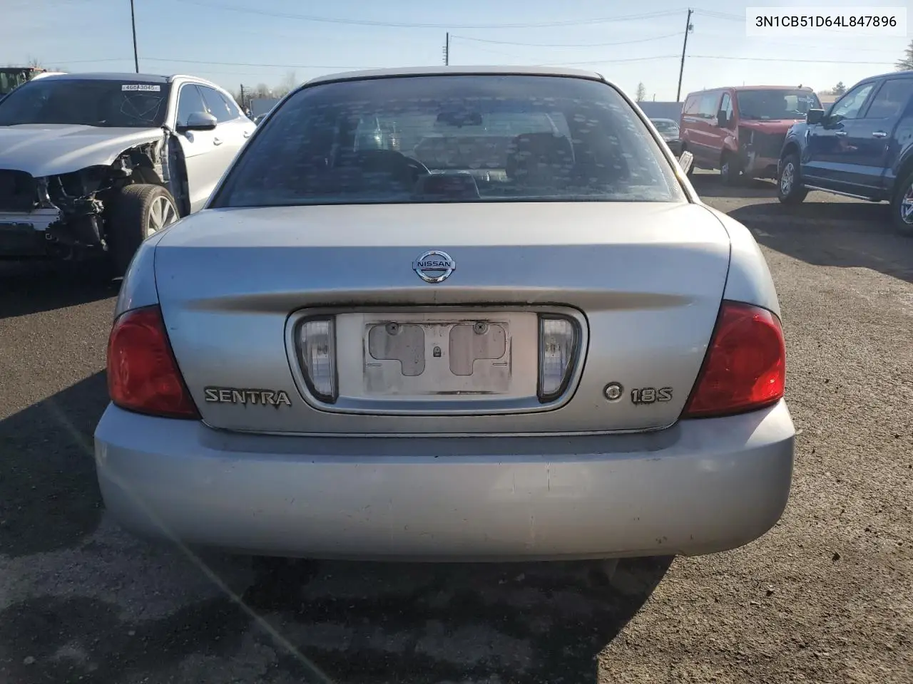 2004 Nissan Sentra 1.8 VIN: 3N1CB51D64L847896 Lot: 47109865