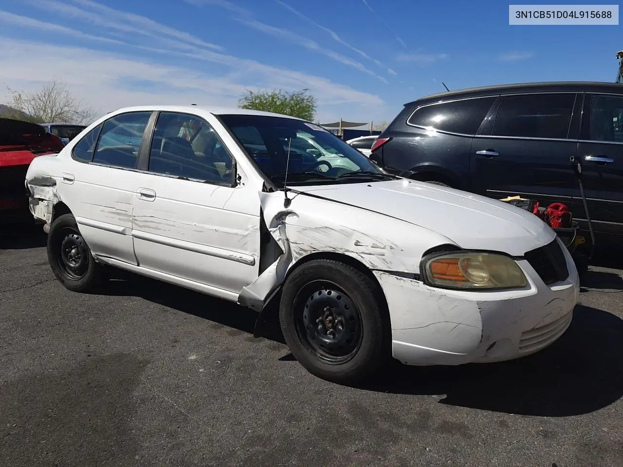 2004 Nissan Sentra 1.8 VIN: 3N1CB51D04L915688 Lot: 53837195