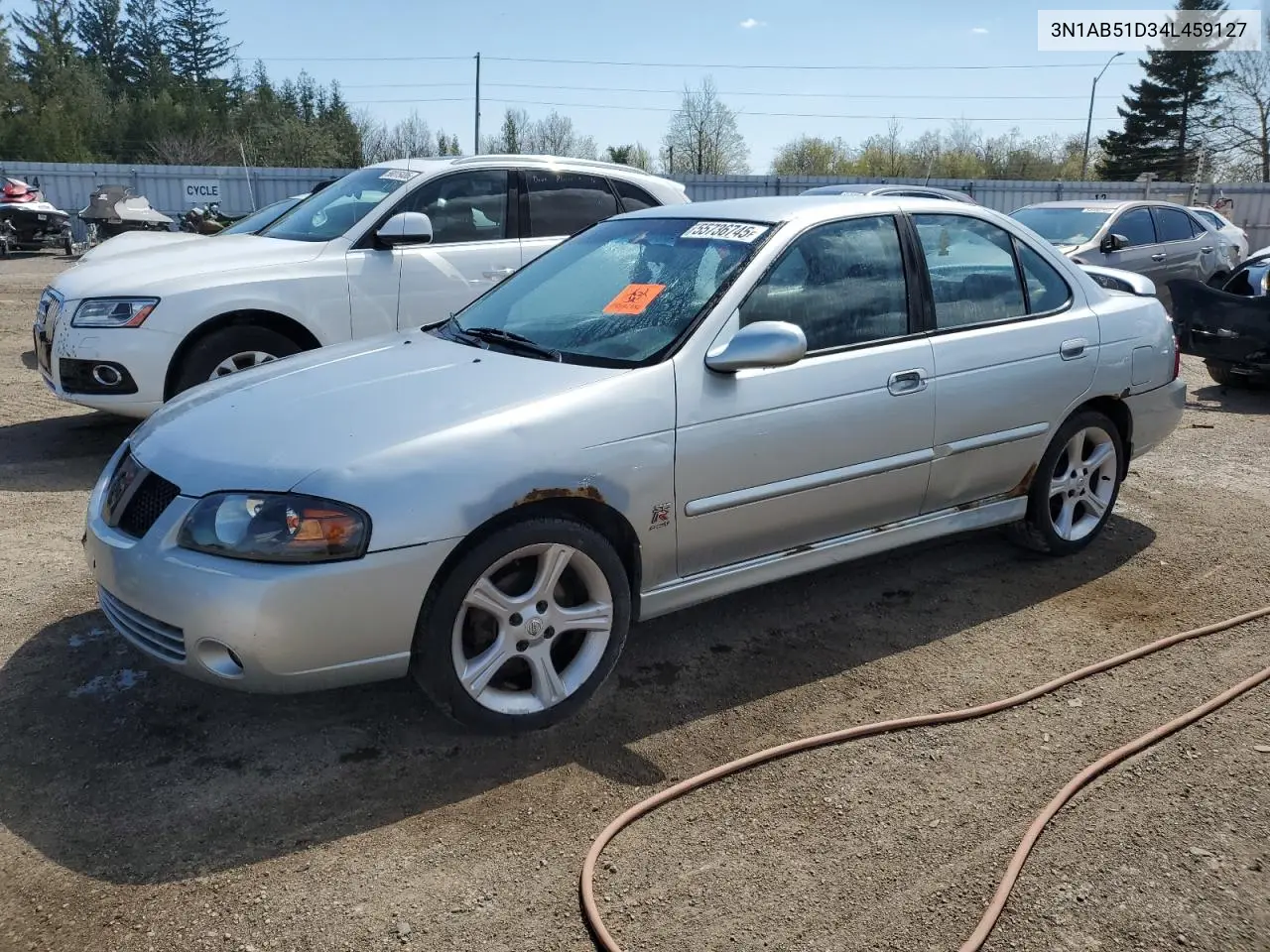 2004 Nissan Sentra Se-R Spec V VIN: 3N1AB51D34L459127 Lot: 55736745