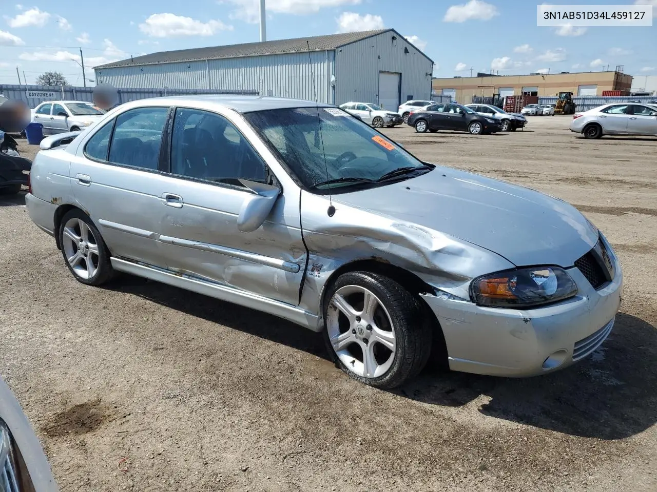 2004 Nissan Sentra Se-R Spec V VIN: 3N1AB51D34L459127 Lot: 55736745