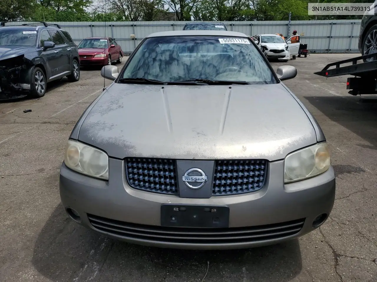 2004 Nissan Sentra 2.5S VIN: 3N1AB51A14L739313 Lot: 55931175