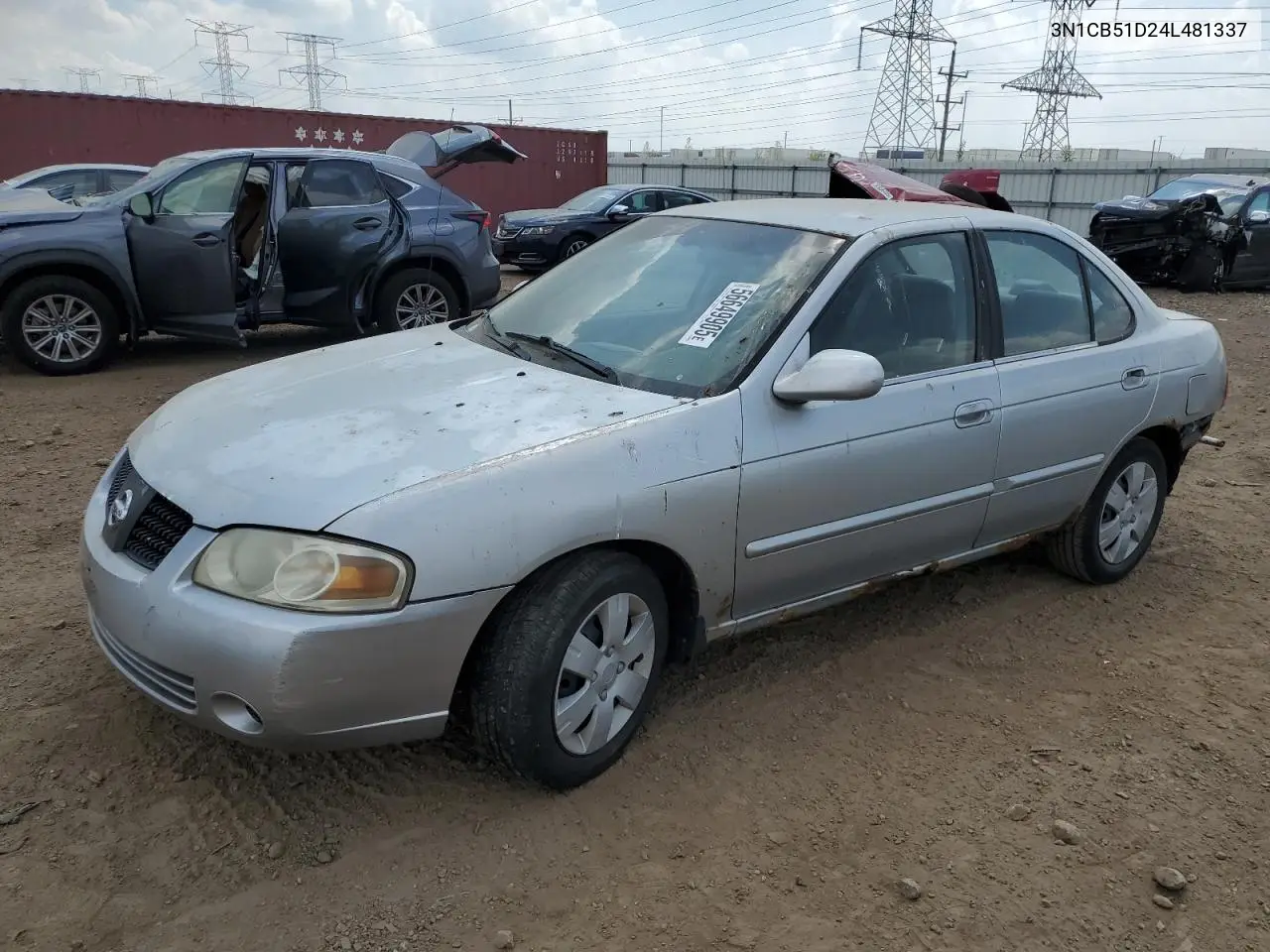 2004 Nissan Sentra 1.8 VIN: 3N1CB51D24L481337 Lot: 56649905
