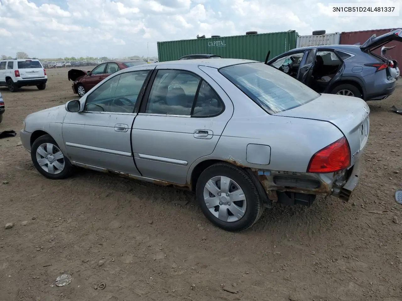 2004 Nissan Sentra 1.8 VIN: 3N1CB51D24L481337 Lot: 56649905