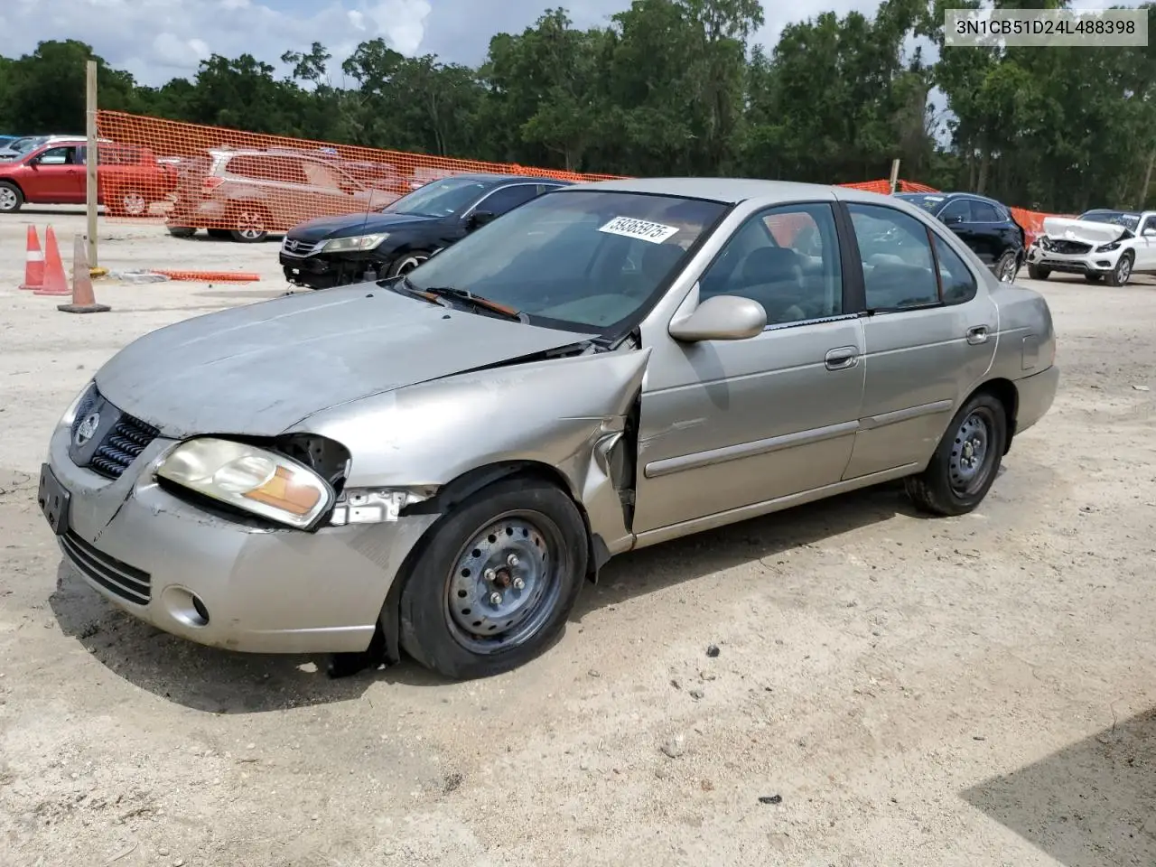 2004 Nissan Sentra 1.8 VIN: 3N1CB51D24L488398 Lot: 59365975