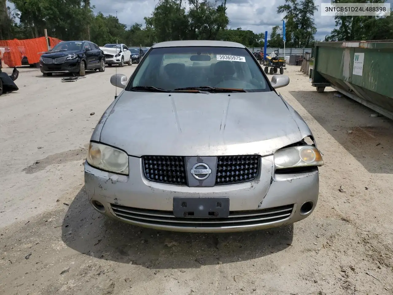 2004 Nissan Sentra 1.8 VIN: 3N1CB51D24L488398 Lot: 59365975
