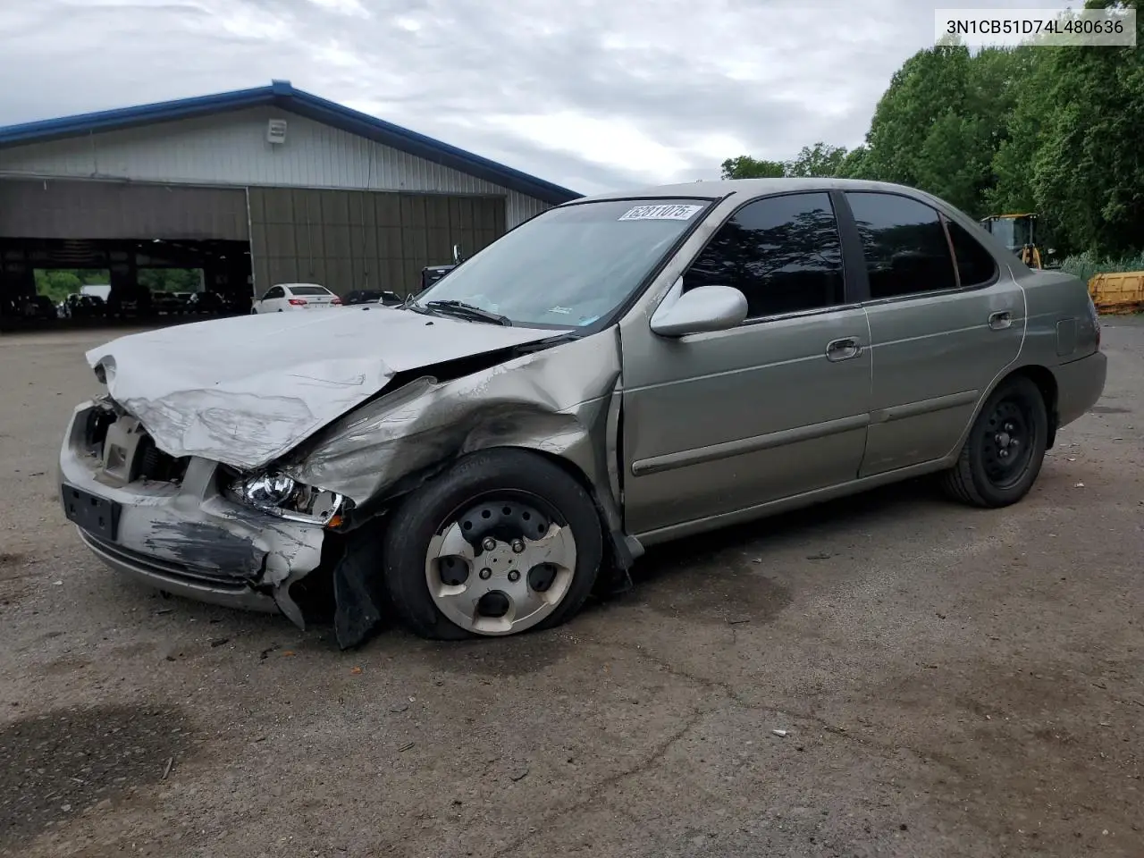 2004 Nissan Sentra 1.8 VIN: 3N1CB51D74L480636 Lot: 62811075