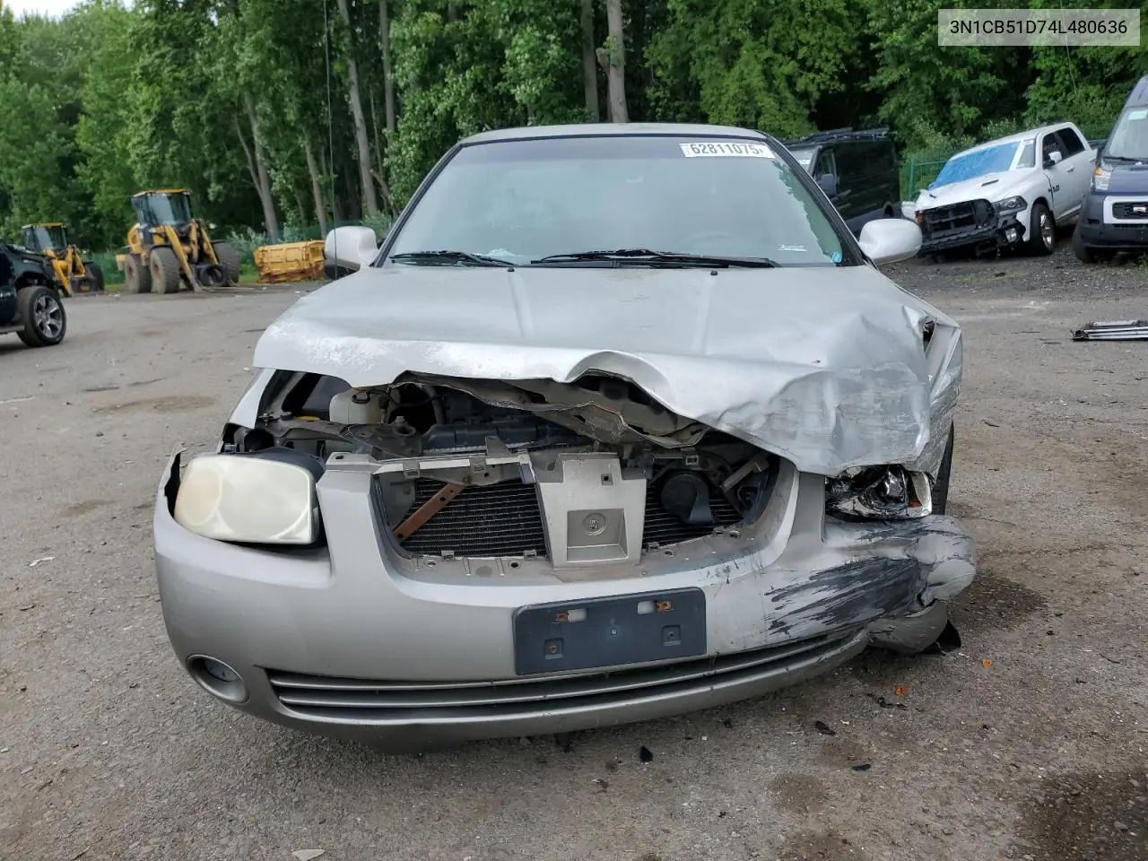 2004 Nissan Sentra 1.8 VIN: 3N1CB51D74L480636 Lot: 62811075