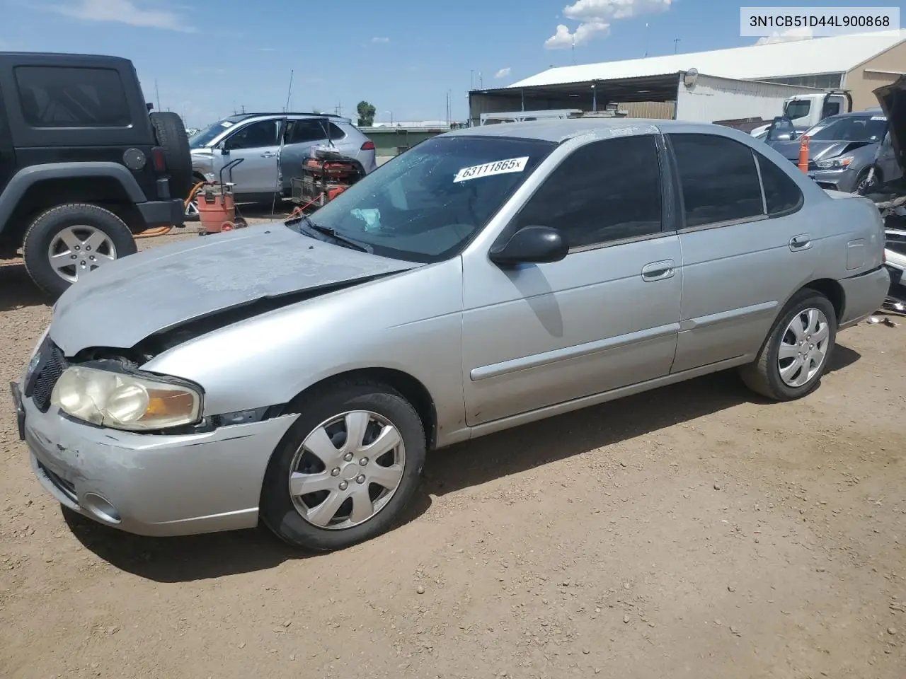2004 Nissan Sentra 1.8 VIN: 3N1CB51D44L900868 Lot: 63111865