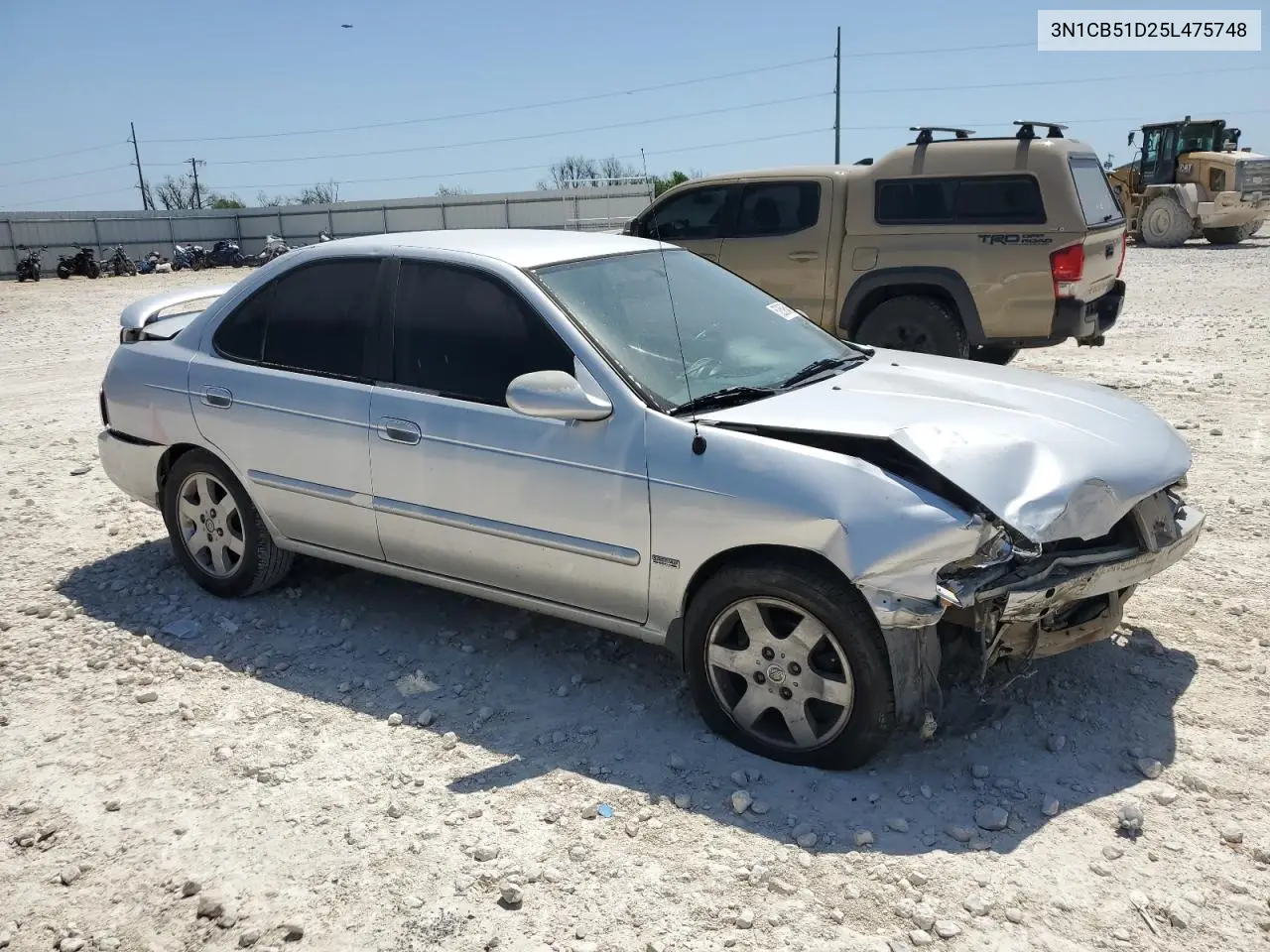 2005 Nissan Sentra 1.8 VIN: 3N1CB51D25L475748 Lot: 52595465