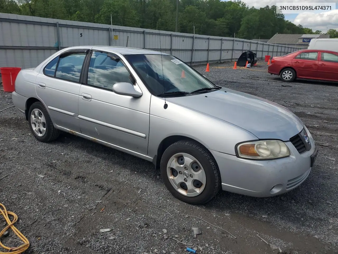 2005 Nissan Sentra 1.8 VIN: 3N1CB51D95L474371 Lot: 56182935
