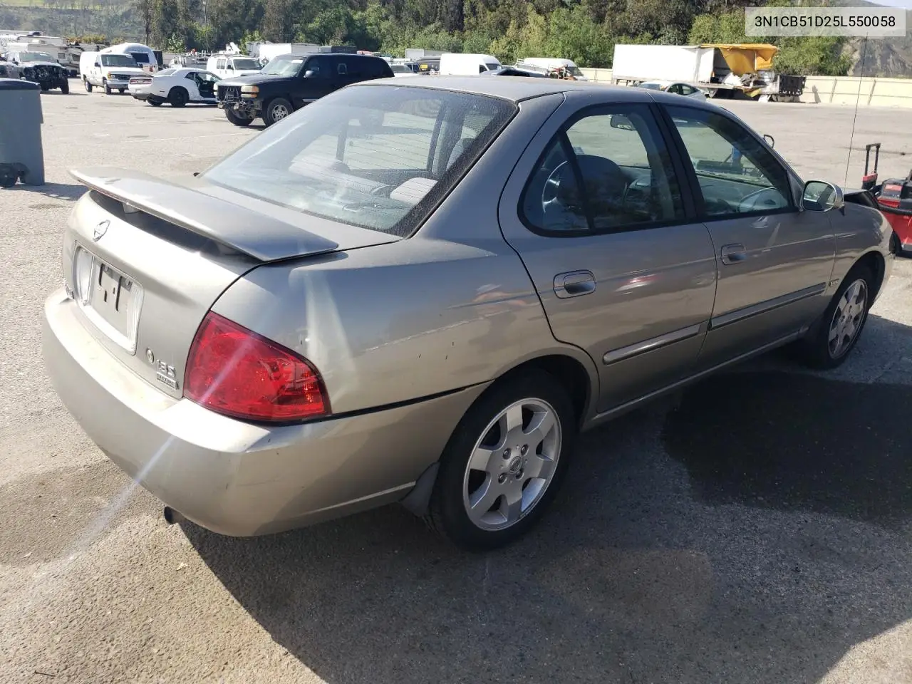 2005 Nissan Sentra 1.8 VIN: 3N1CB51D25L550058 Lot: 56397985