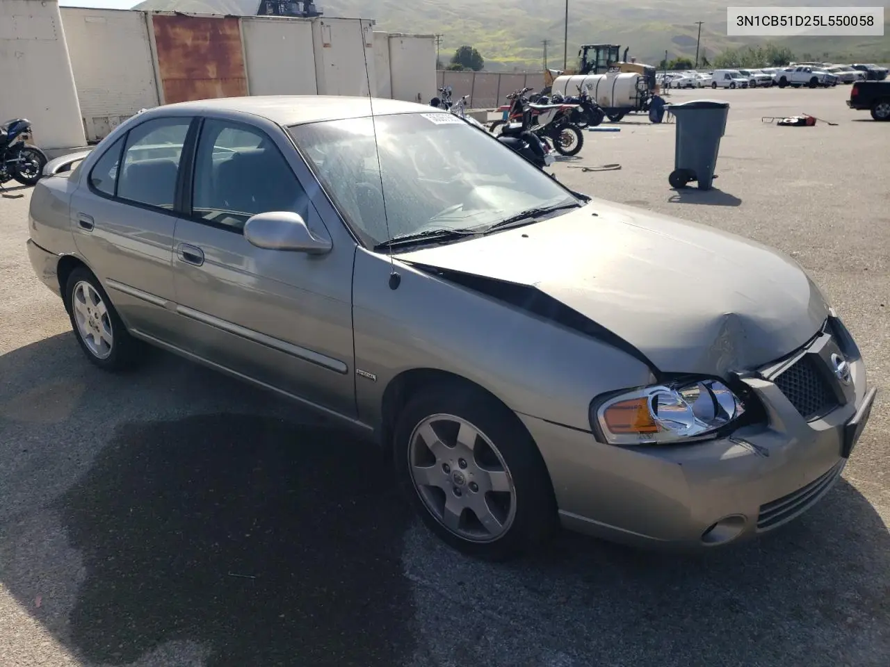 2005 Nissan Sentra 1.8 VIN: 3N1CB51D25L550058 Lot: 56397985
