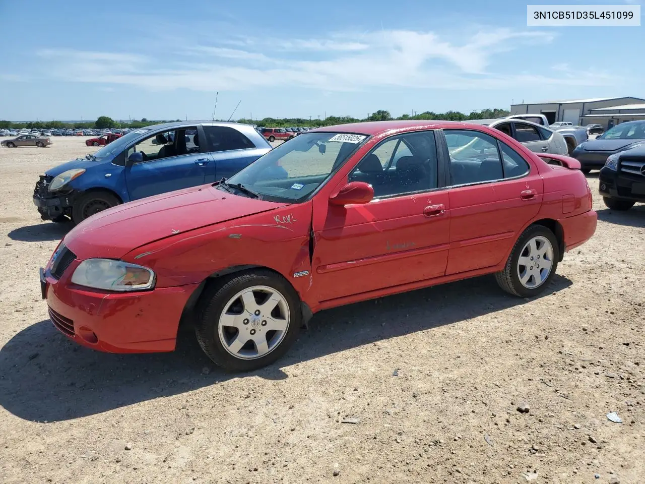 2005 Nissan Sentra 1.8 VIN: 3N1CB51D35L451099 Lot: 56515025
