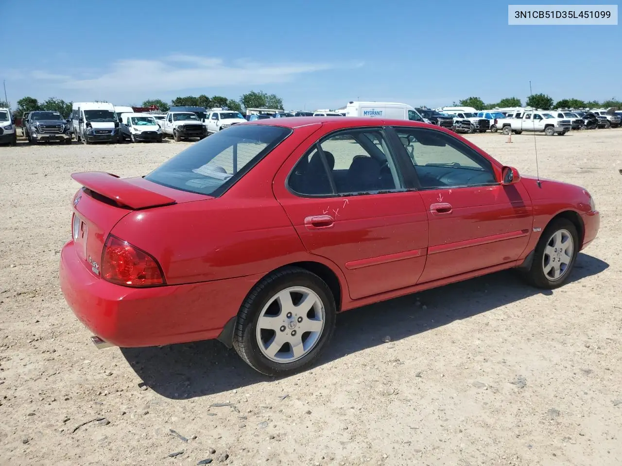 2005 Nissan Sentra 1.8 VIN: 3N1CB51D35L451099 Lot: 56515025