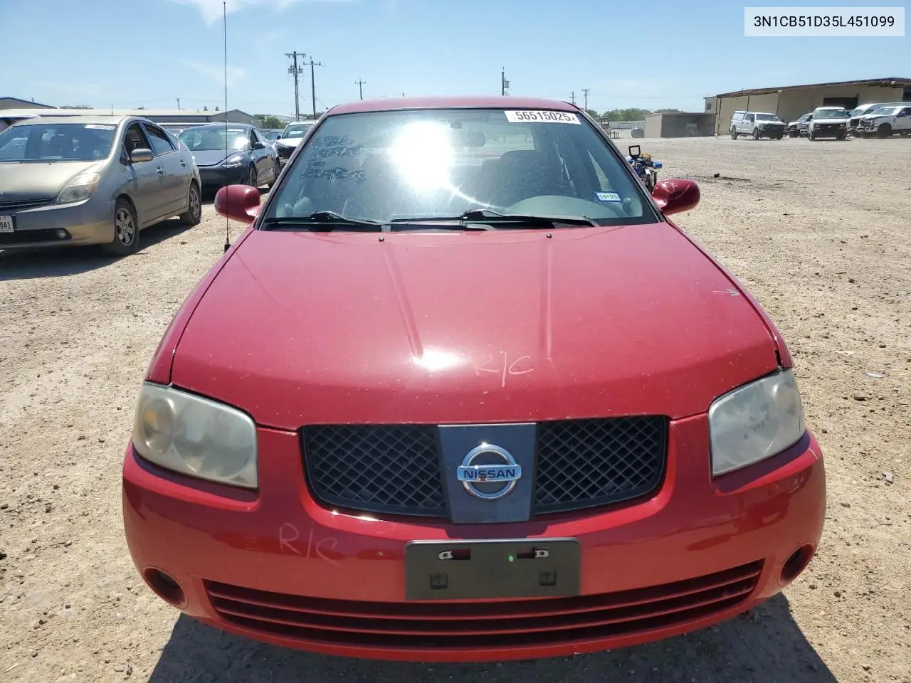 2005 Nissan Sentra 1.8 VIN: 3N1CB51D35L451099 Lot: 56515025
