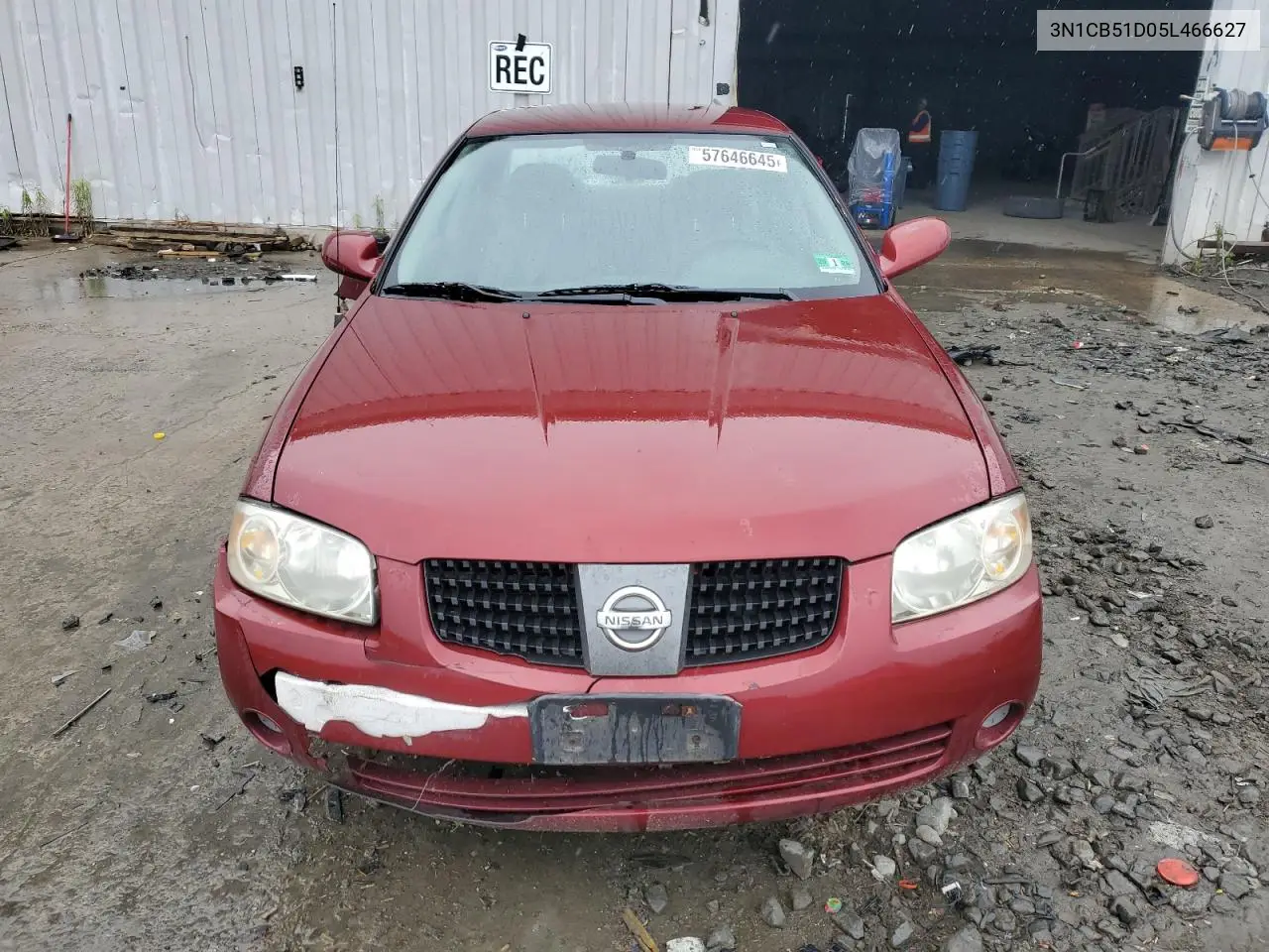 2005 Nissan Sentra 1.8 VIN: 3N1CB51D05L466627 Lot: 57646645