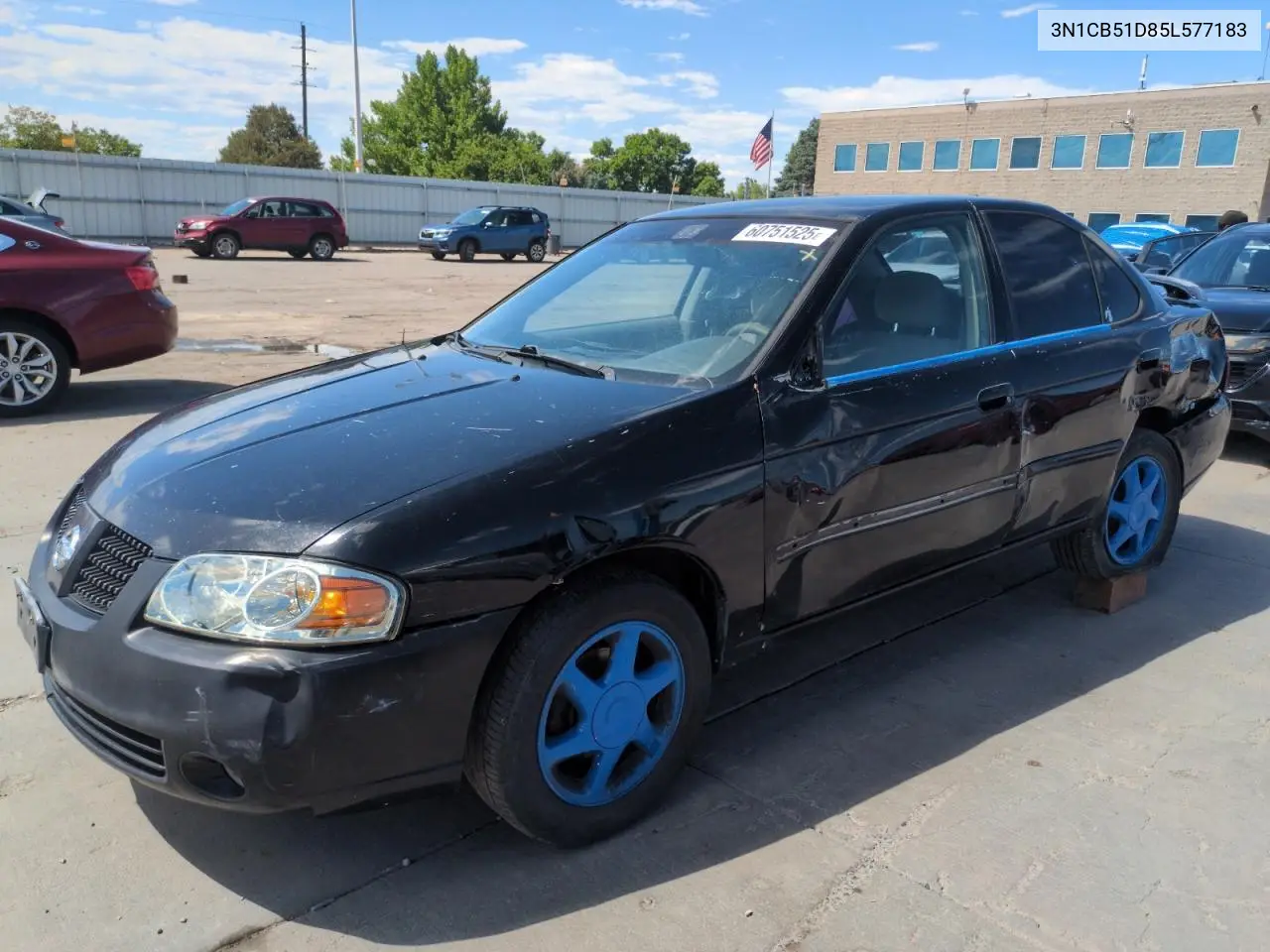 2005 Nissan Sentra 1.8 VIN: 3N1CB51D85L577183 Lot: 60751525