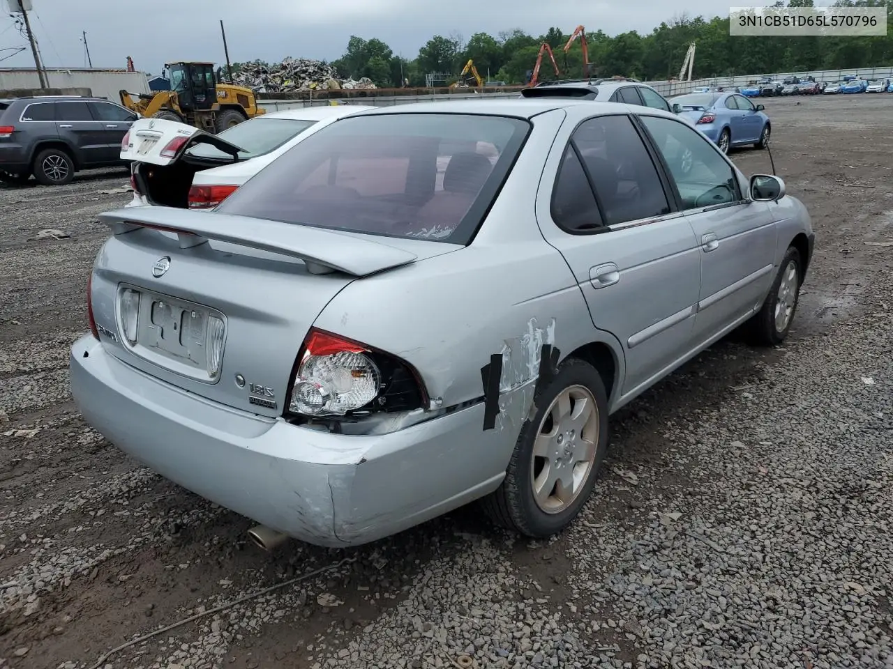 2005 Nissan Sentra 1.8 VIN: 3N1CB51D65L570796 Lot: 61051325
