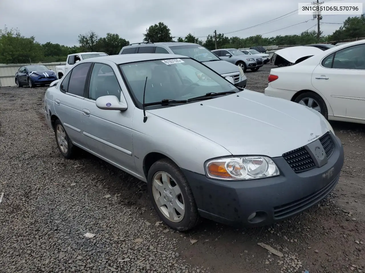 2005 Nissan Sentra 1.8 VIN: 3N1CB51D65L570796 Lot: 61051325