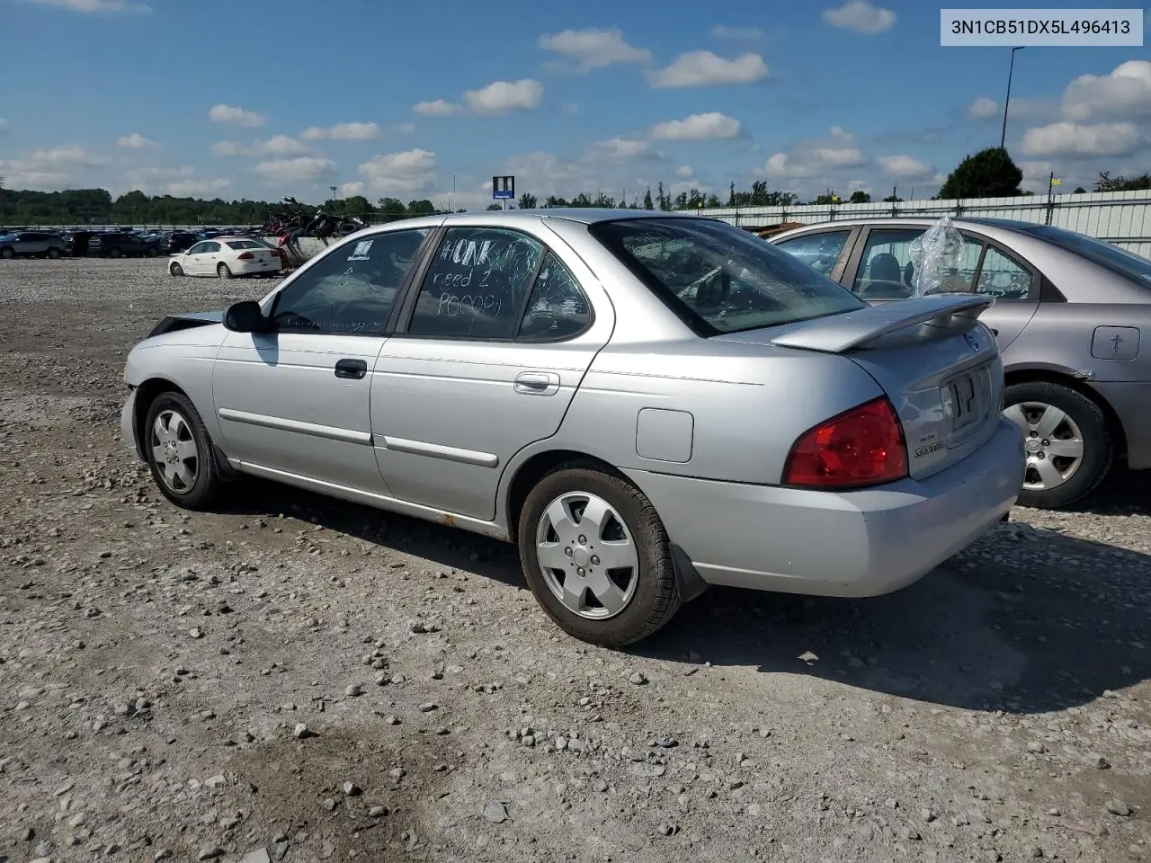 2005 Nissan Sentra 1.8 VIN: 3N1CB51DX5L496413 Lot: 61358865