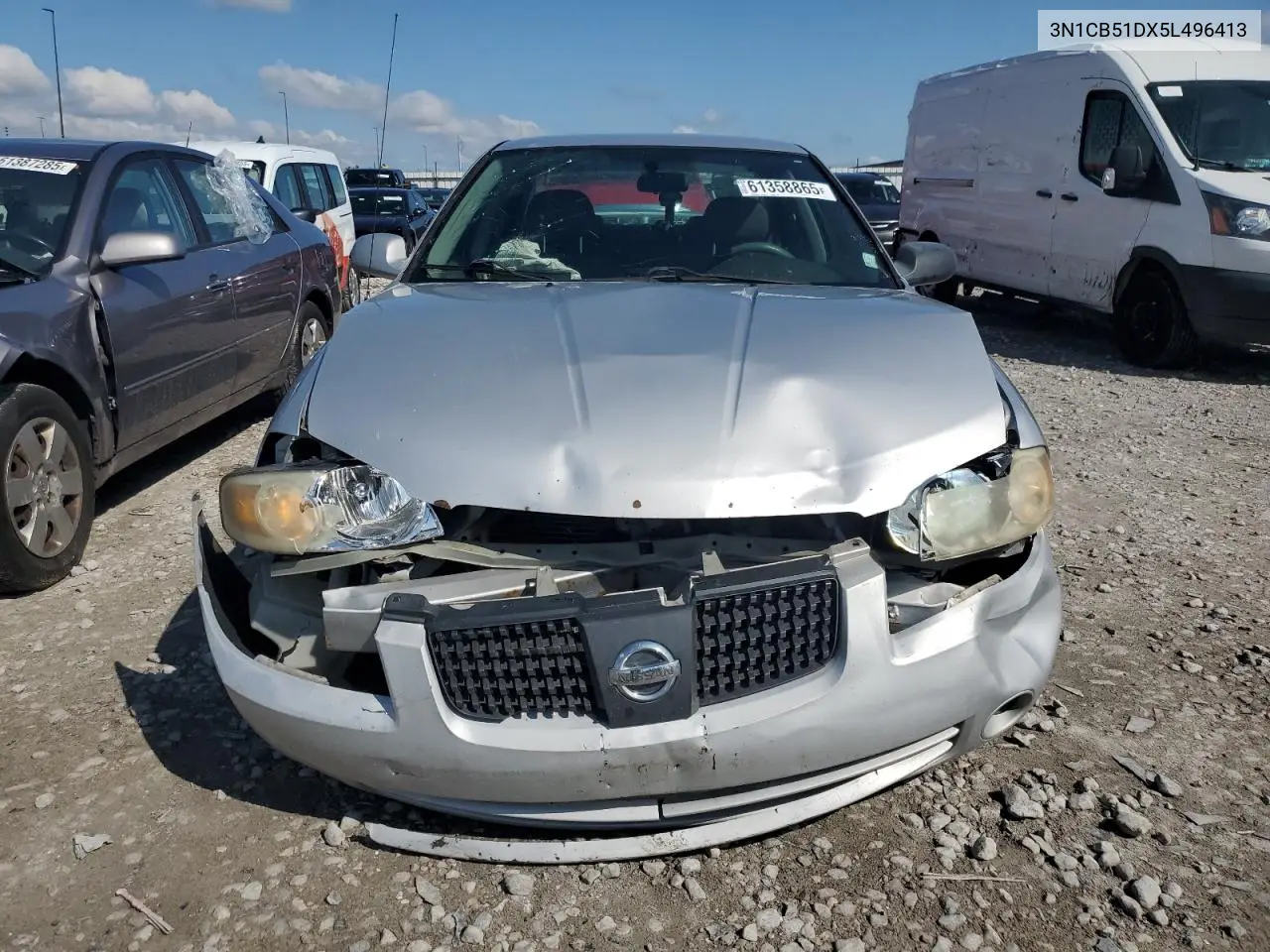 2005 Nissan Sentra 1.8 VIN: 3N1CB51DX5L496413 Lot: 61358865