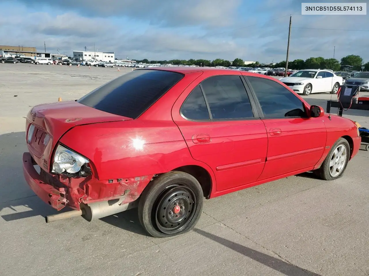 2005 Nissan Sentra 1.8 VIN: 3N1CB51D55L574113 Lot: 62112405