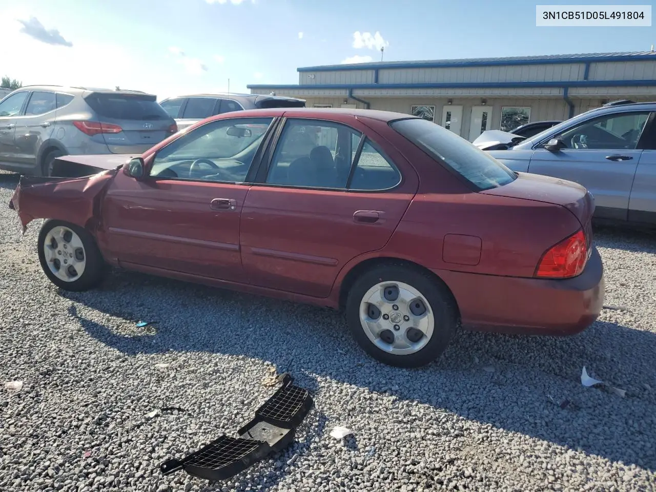 2005 Nissan Sentra 1.8 VIN: 3N1CB51D05L491804 Lot: 63069315