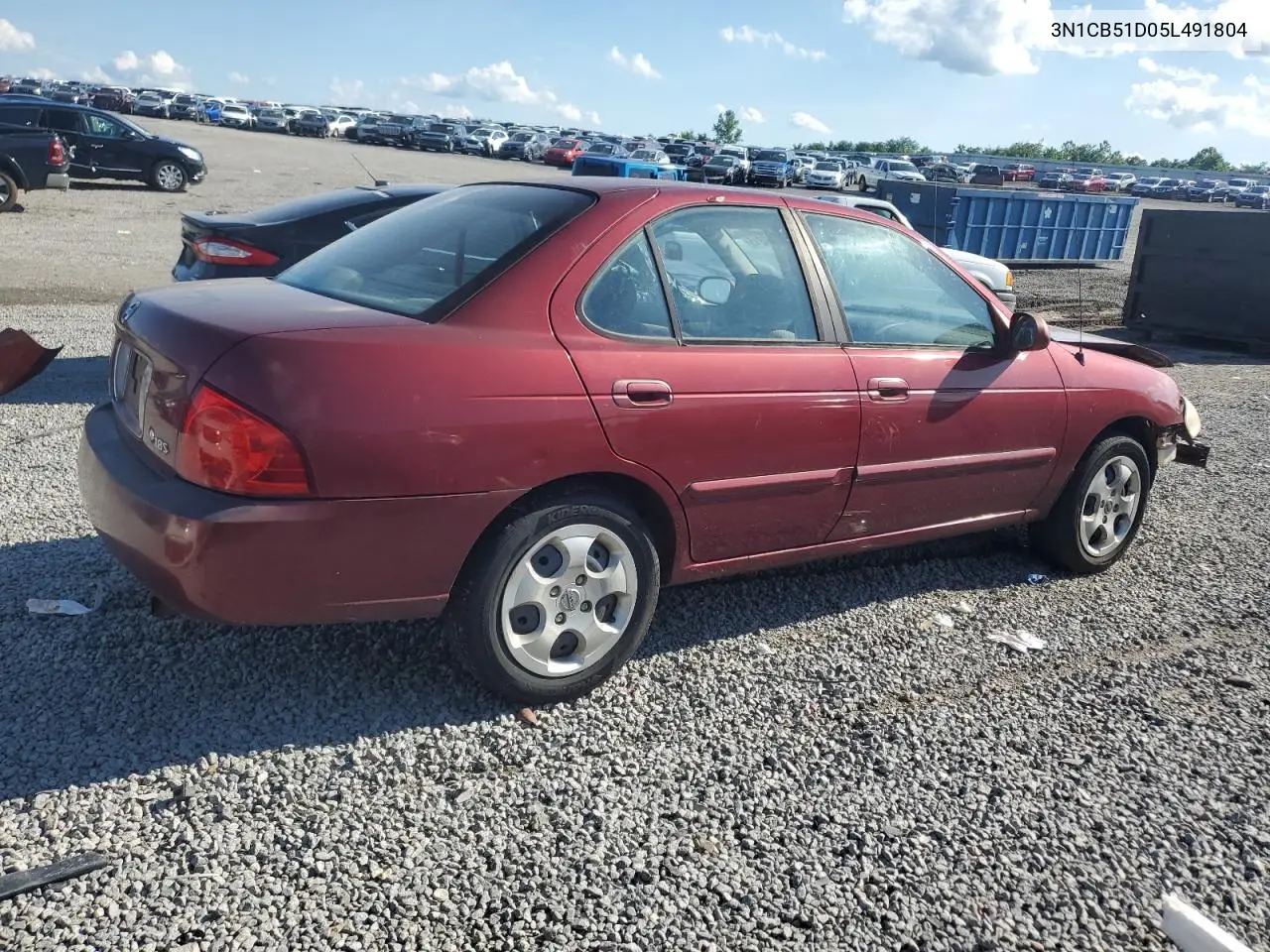 2005 Nissan Sentra 1.8 VIN: 3N1CB51D05L491804 Lot: 63069315