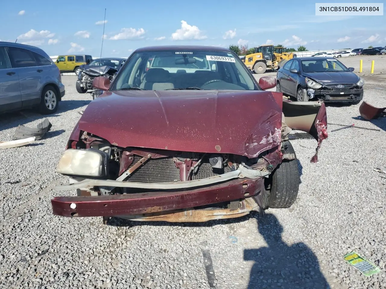2005 Nissan Sentra 1.8 VIN: 3N1CB51D05L491804 Lot: 63069315
