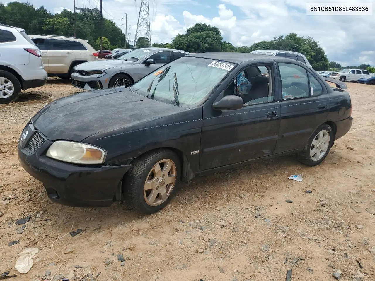 2005 Nissan Sentra 1.8 VIN: 3N1CB51D85L483336 Lot: 63081745