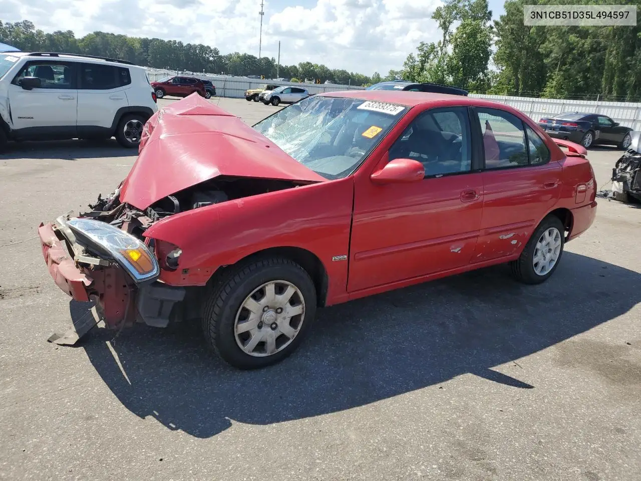 2005 Nissan Sentra 1.8 VIN: 3N1CB51D35L494597 Lot: 63289375