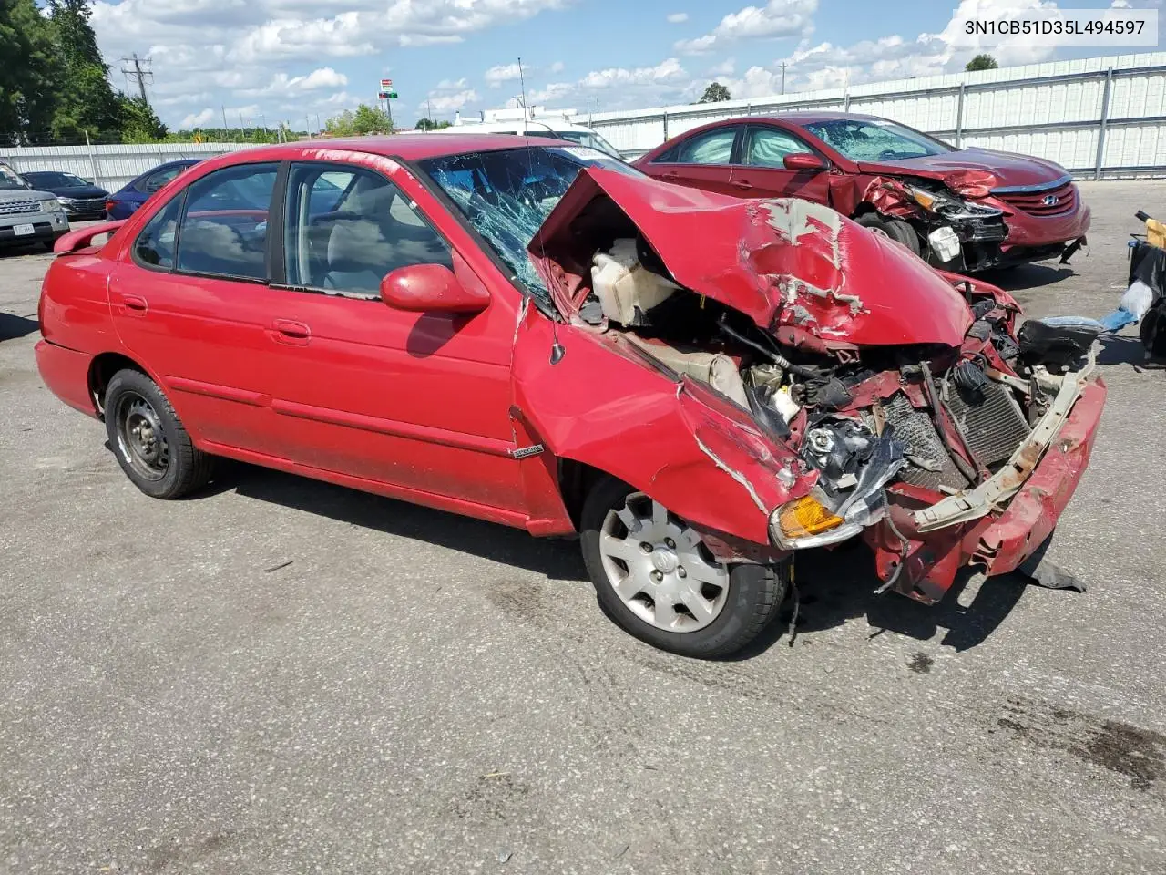 2005 Nissan Sentra 1.8 VIN: 3N1CB51D35L494597 Lot: 63289375