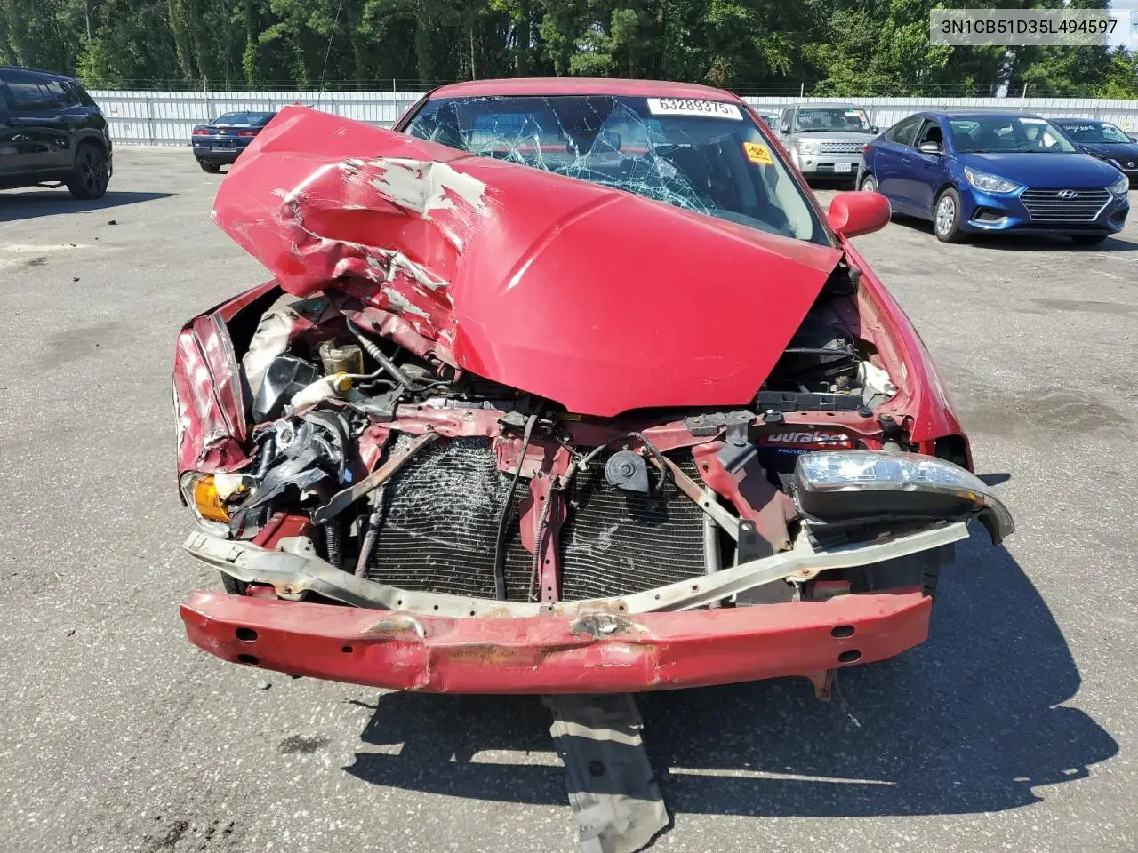 2005 Nissan Sentra 1.8 VIN: 3N1CB51D35L494597 Lot: 63289375