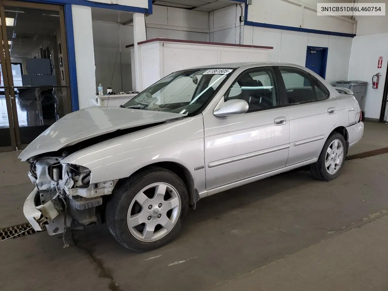 2006 Nissan Sentra 1.8 VIN: 3N1CB51D86L460754 Lot: 61861605