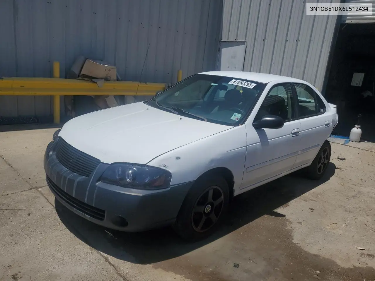 2006 Nissan Sentra 1.8 VIN: 3N1CB51DX6L512434 Lot: 61960265