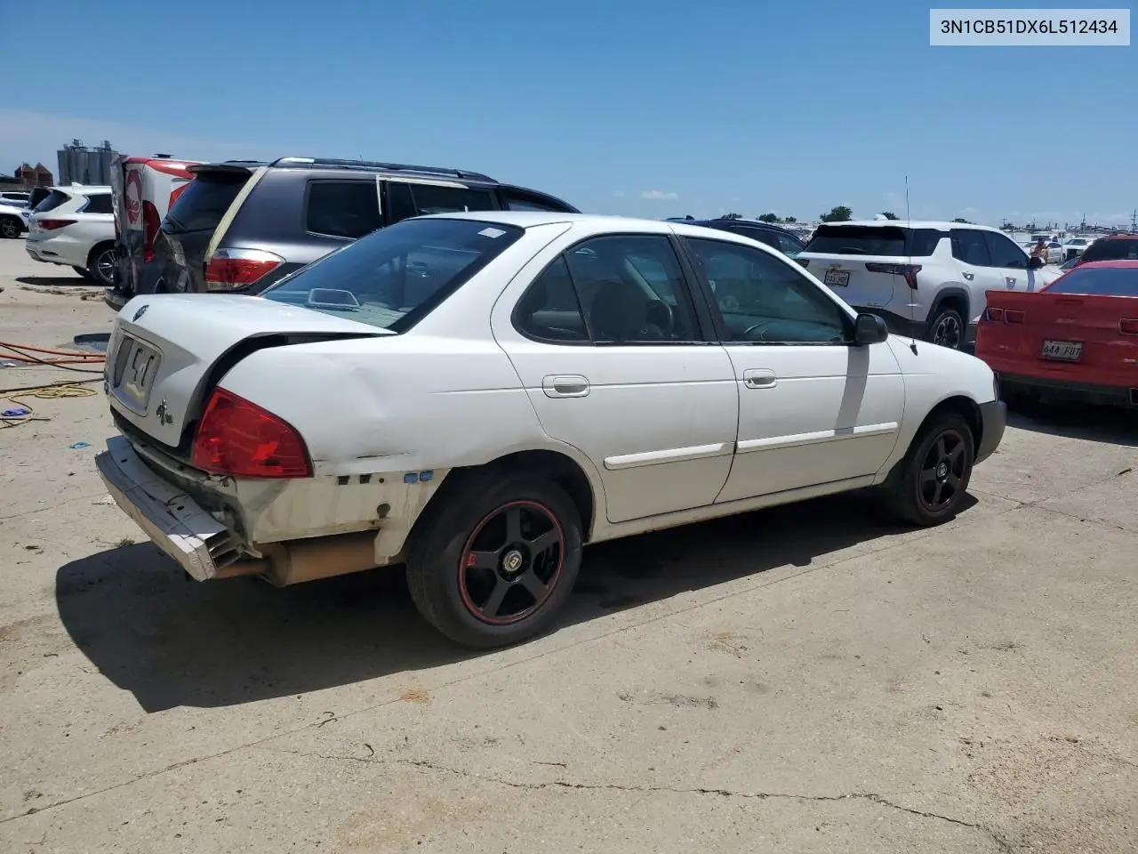 2006 Nissan Sentra 1.8 VIN: 3N1CB51DX6L512434 Lot: 61960265