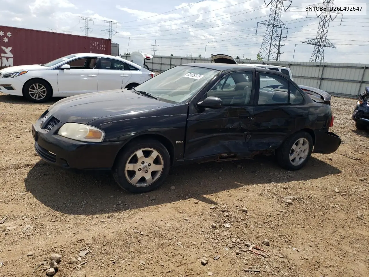 2006 Nissan Sentra 1.8 VIN: 3N1CB51D26L492647 Lot: 62838375