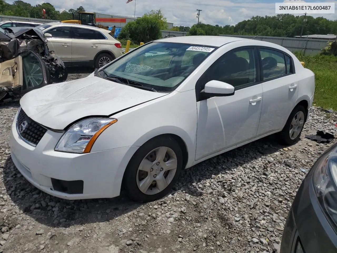 2007 Nissan Sentra 2.0 VIN: 3N1AB61E17L600487 Lot: 56457295