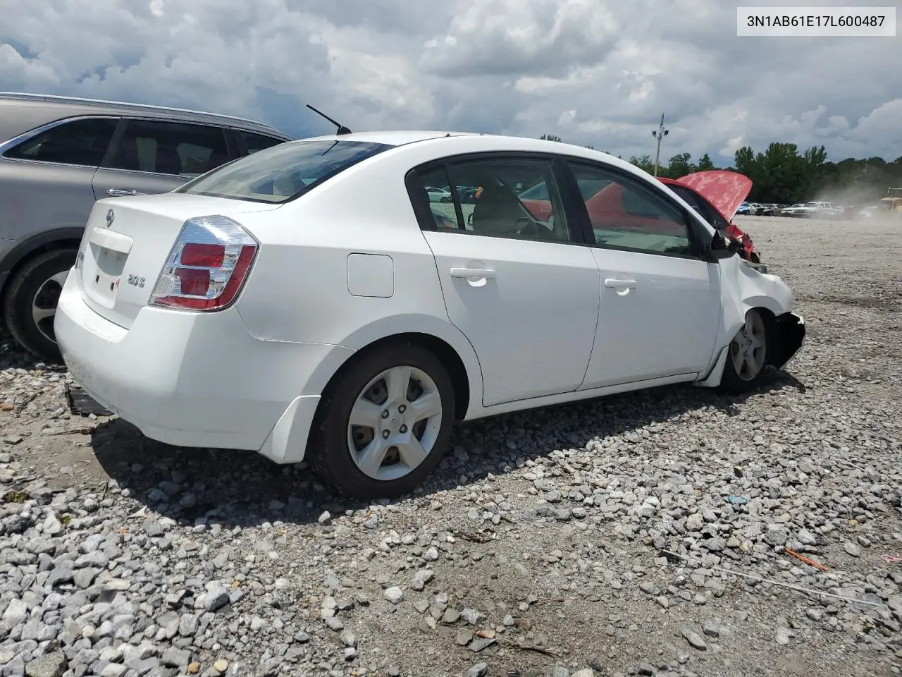2007 Nissan Sentra 2.0 VIN: 3N1AB61E17L600487 Lot: 56457295