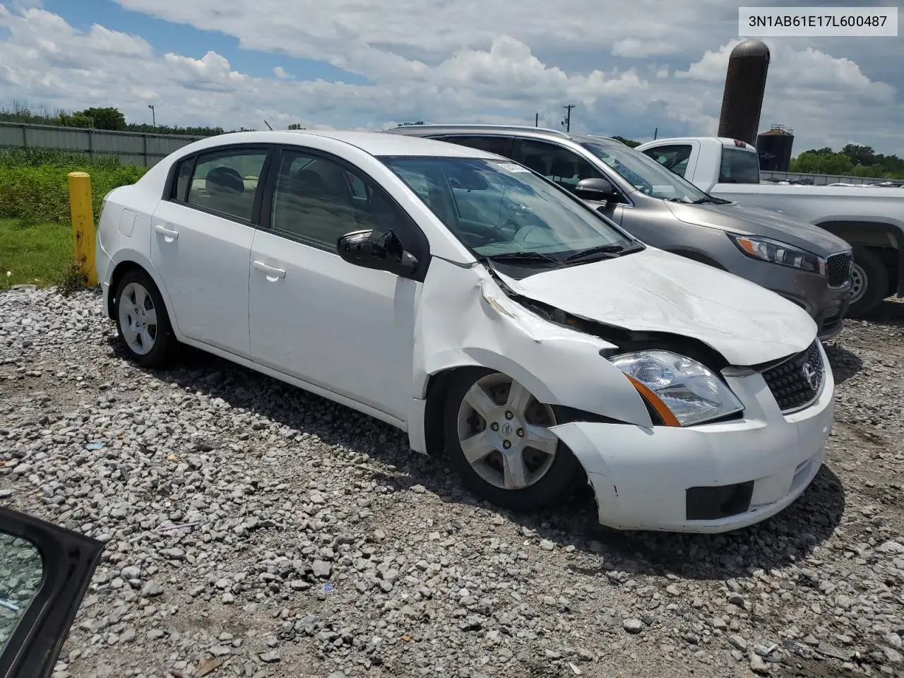 2007 Nissan Sentra 2.0 VIN: 3N1AB61E17L600487 Lot: 56457295