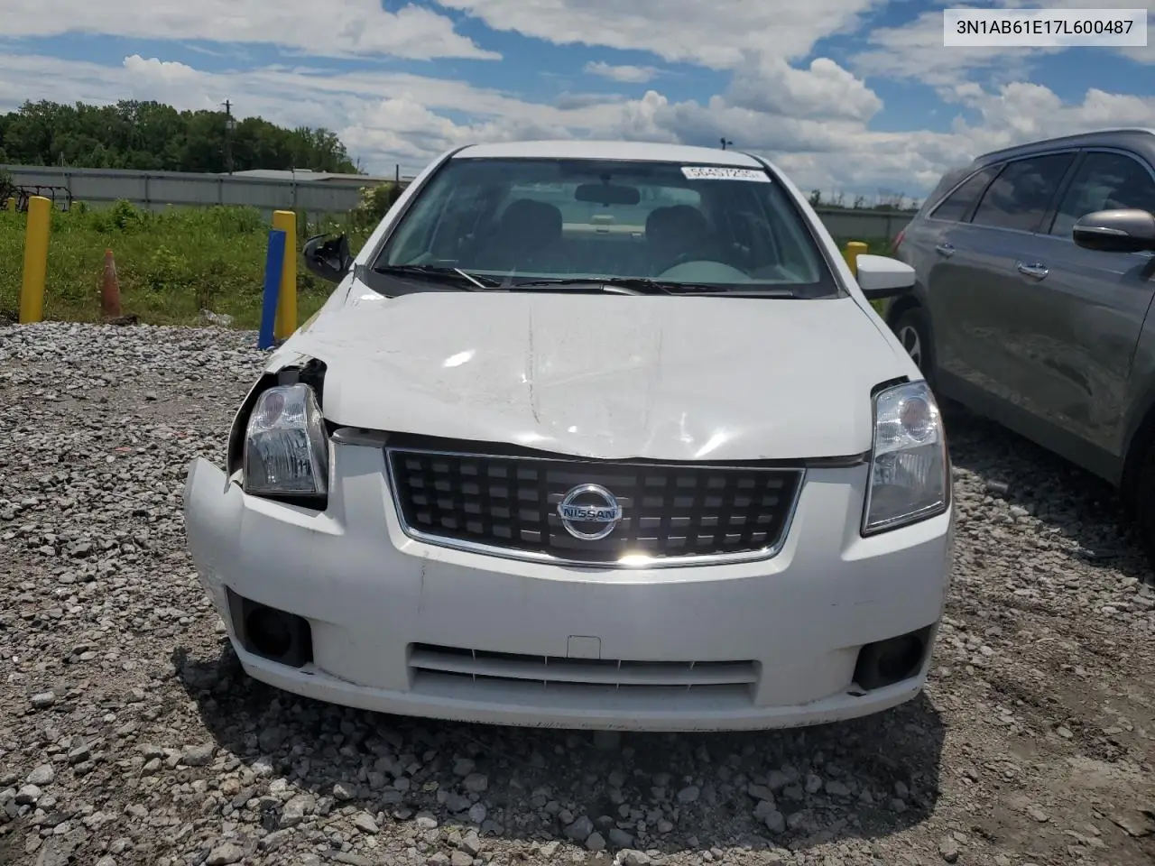 2007 Nissan Sentra 2.0 VIN: 3N1AB61E17L600487 Lot: 56457295