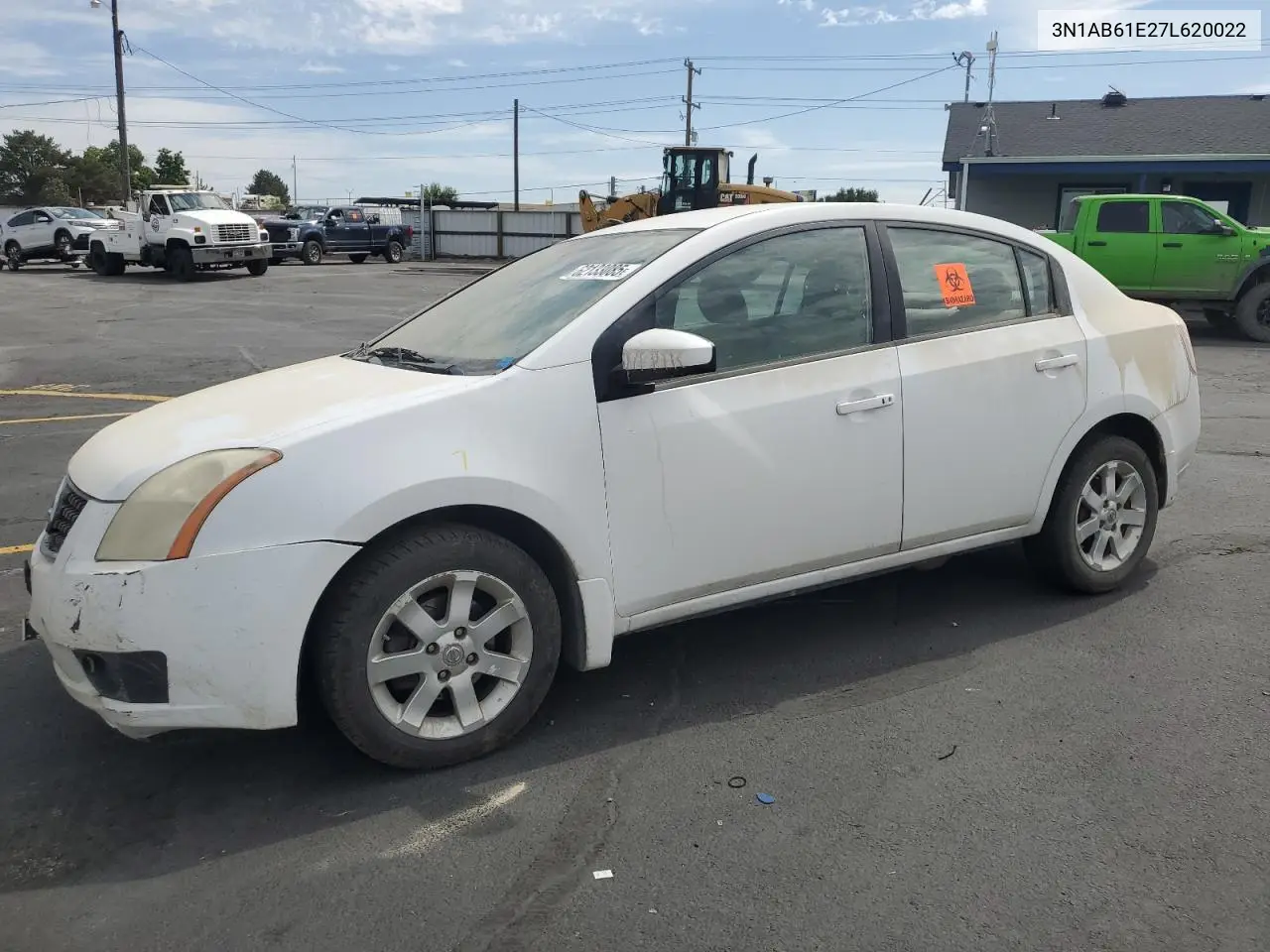 2007 Nissan Sentra 2.0 VIN: 3N1AB61E27L620022 Lot: 62133085