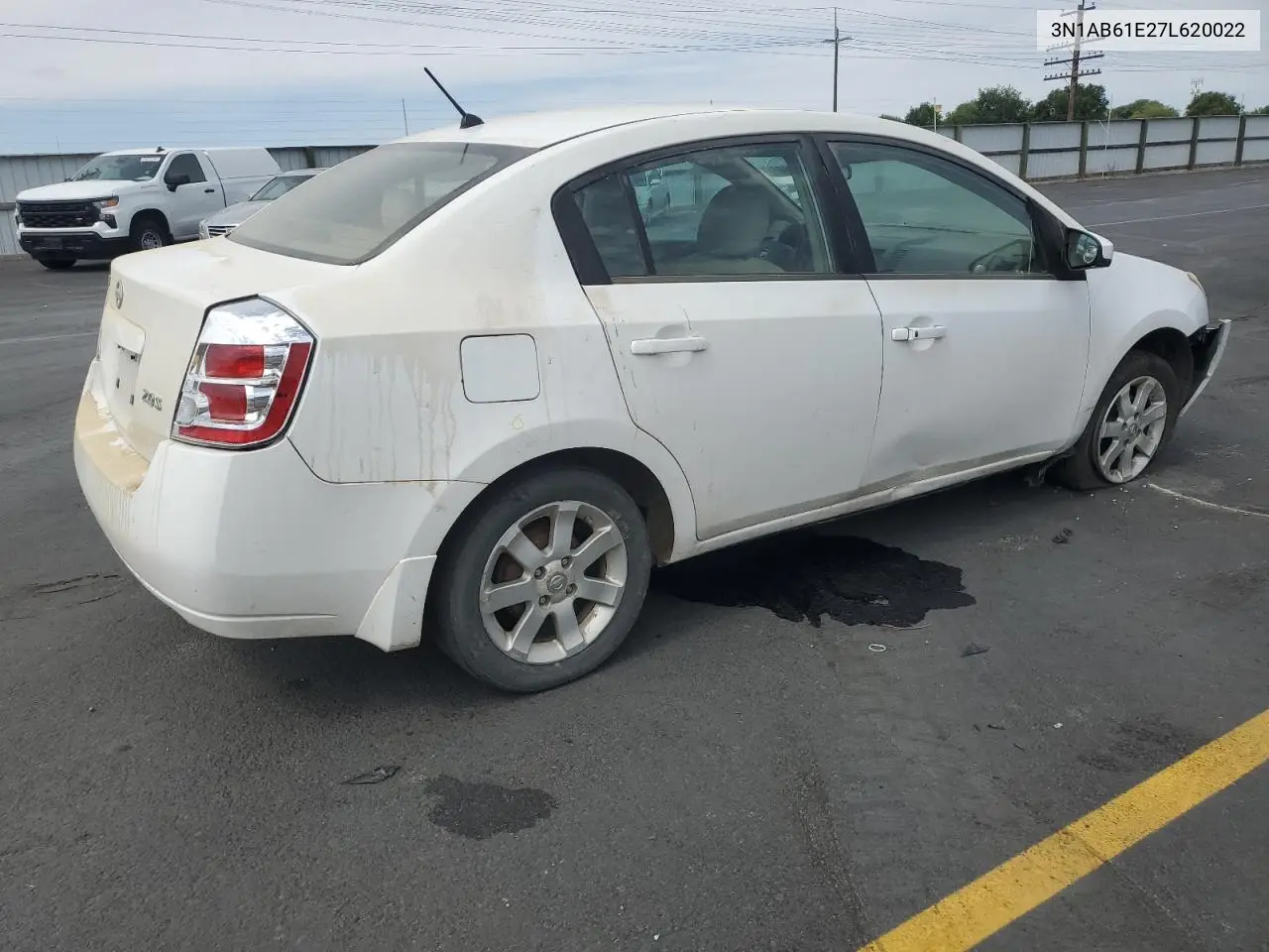 2007 Nissan Sentra 2.0 VIN: 3N1AB61E27L620022 Lot: 62133085
