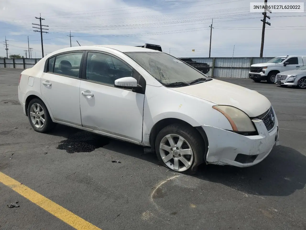 2007 Nissan Sentra 2.0 VIN: 3N1AB61E27L620022 Lot: 62133085