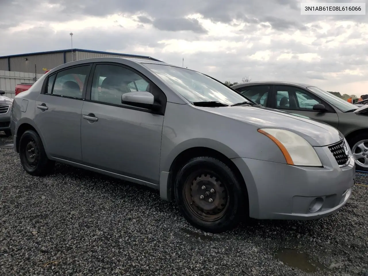 2008 Nissan Sentra 2.0 VIN: 3N1AB61E08L616066 Lot: 52718785